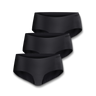 Hipster Invisible 3-p Underwear w - Black