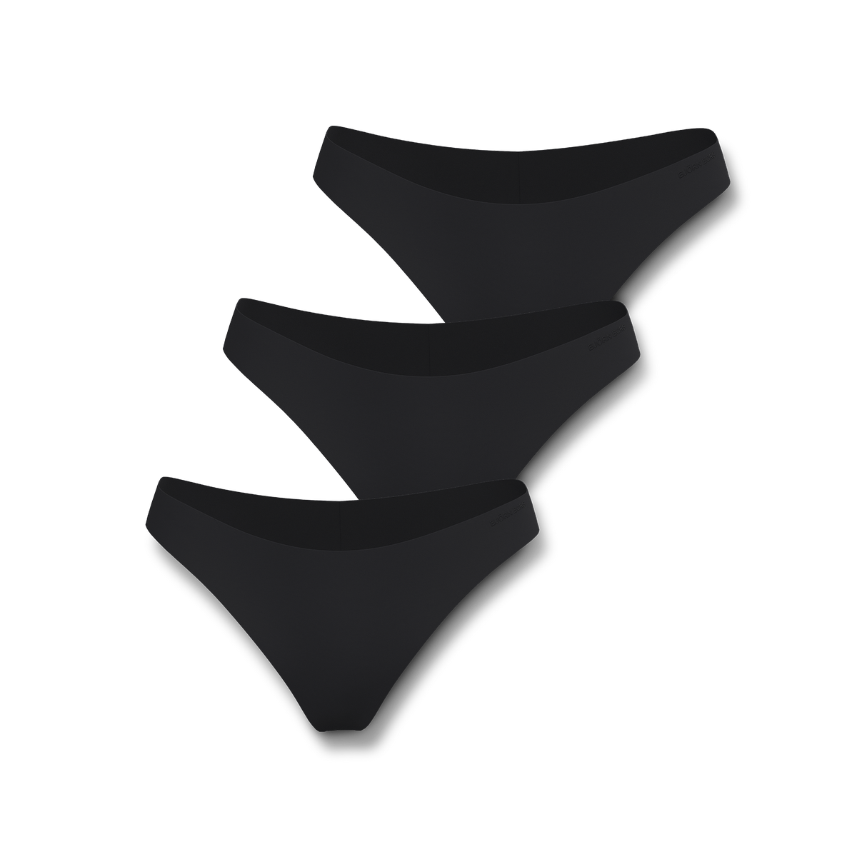 Brief Invisible 3-p Underwear w - Black