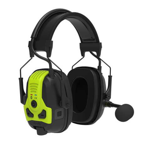Freebird BT X Hearing Protection - Black/fluorescent yellow