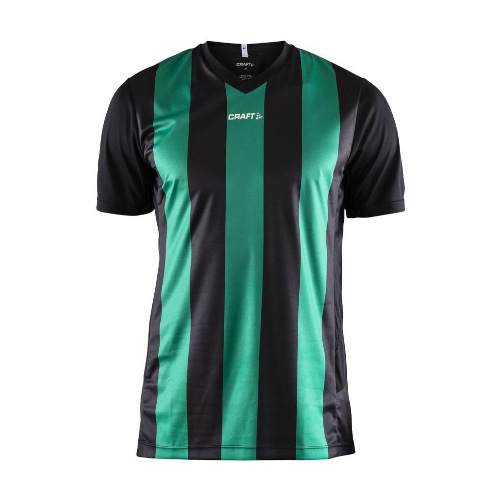 Progress Jersey Stripe M - Black/Green - Front