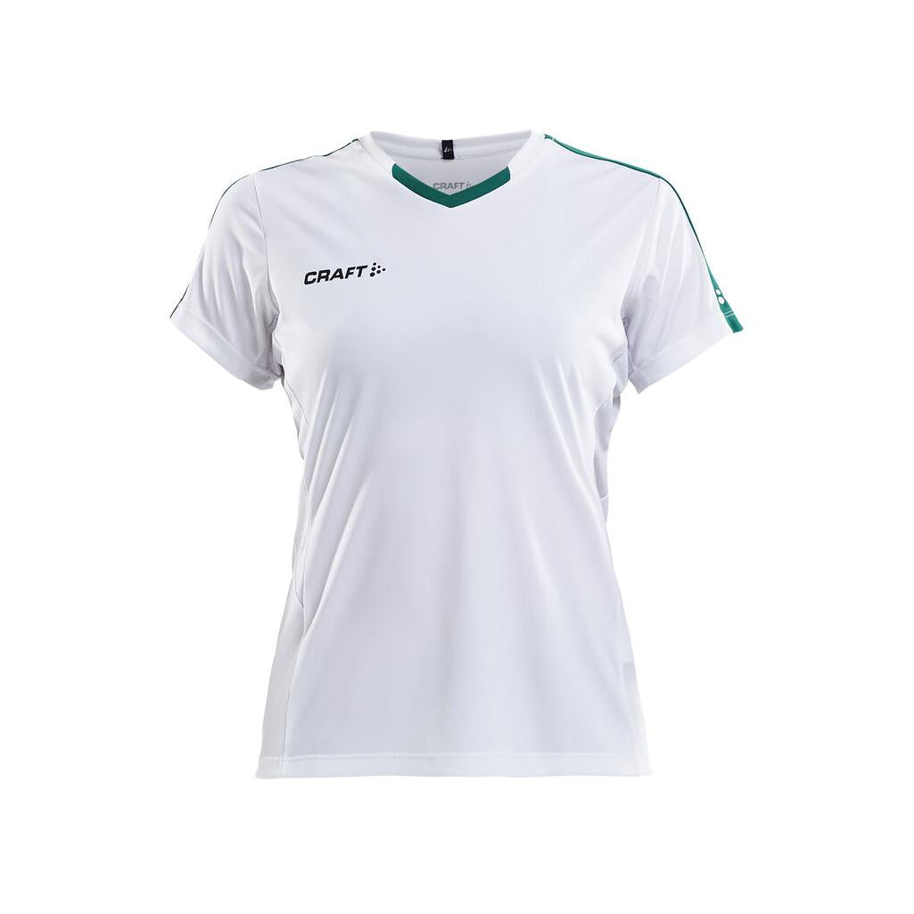 Progress Jersey Contrast W - White/Green - Front