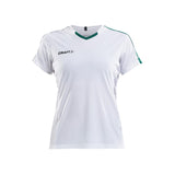 Progress Jersey Contrast W - White/Green - Front