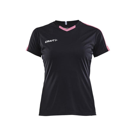Progress Jersey Contrast W - Black/Pink - Front