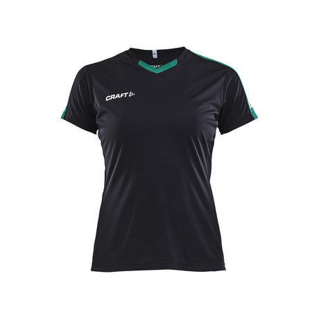 Progress Jersey Contrast W - Black/Green - Front