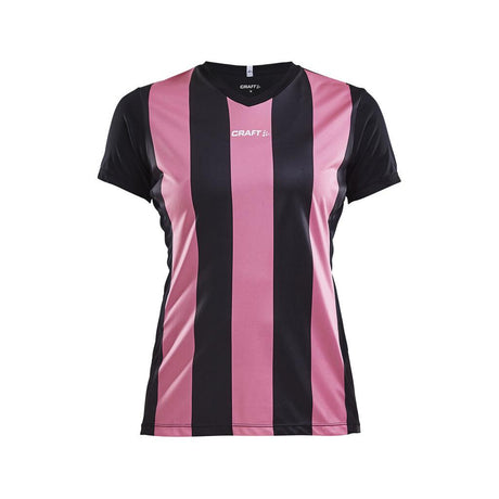 Progress Jersey Stripe W - Black/Pink - Front