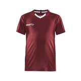 Progress Jersey Contrast Jr - Maroon - Front