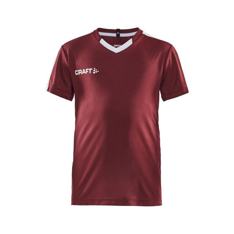 Progress Jersey Contrast Jr - Maroon - Front