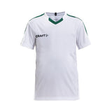 Progress Jersey Contrast Jr - White/Green - Front
