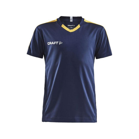Progress Jersey Contrast Jr - Navy/Yellow - Front