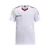 Progress Jersey Contrast Jr - White/Bright Red - Front