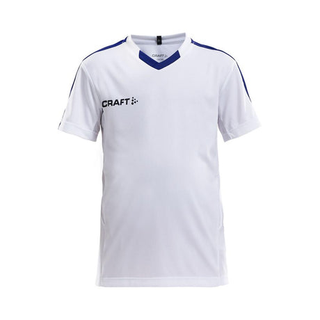 Progress Jersey Contrast Jr - White/Club Cobolt - Front