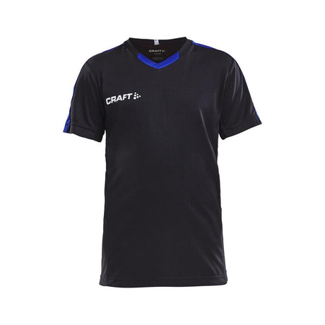 Progress Jersey Contrast Jr - Black/Club Cobolt - Front