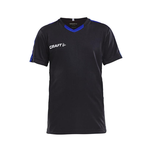 Progress Jersey Contrast Jr - Black/Club Cobolt - Front