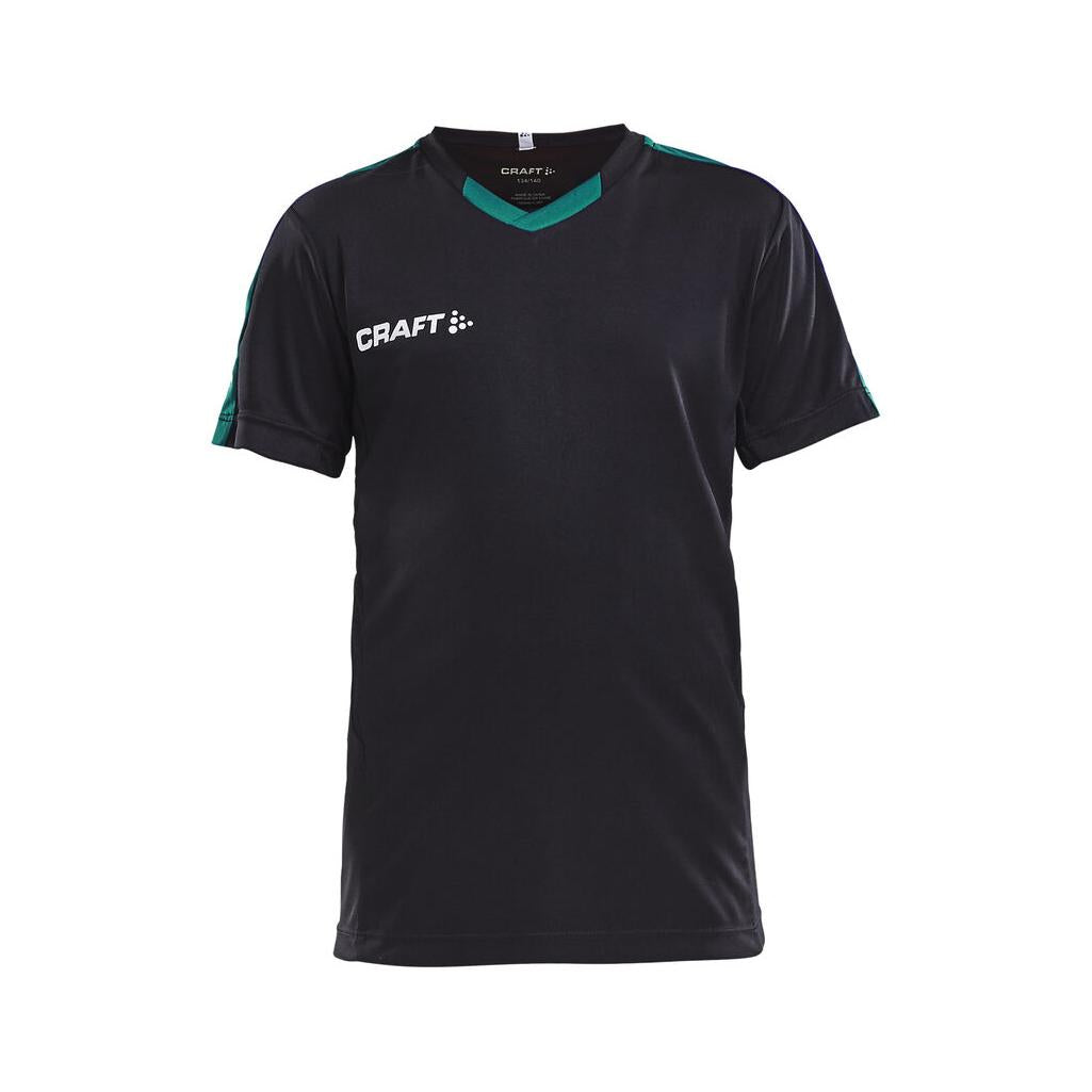 Progress Jersey Contrast Jr - Black/Green - Front