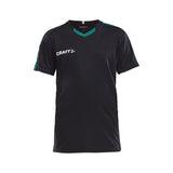 Progress Jersey Contrast Jr - Black/Green - Front