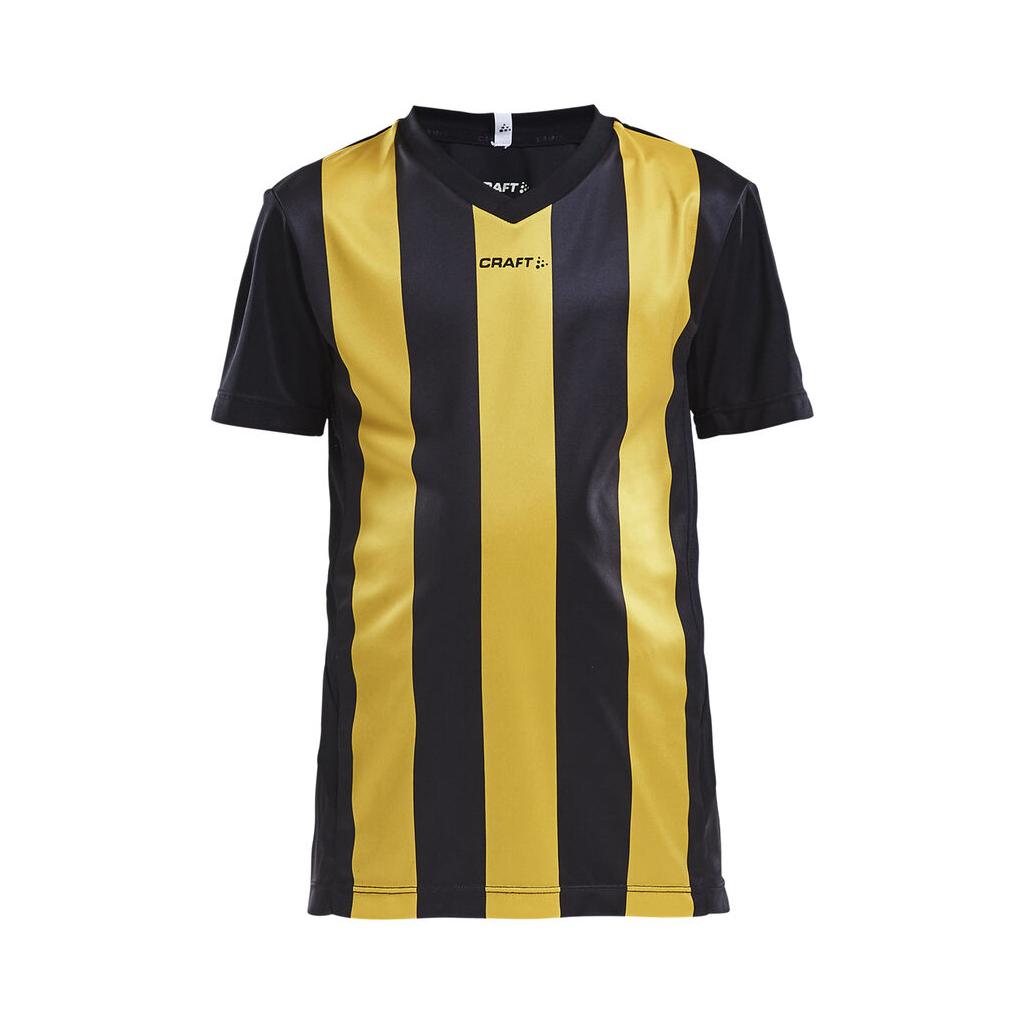 Progress Jersey Stripe Jr - Black/Yellow - Front