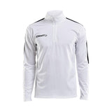 Progress Halfzip Ls Tee M - White - Front