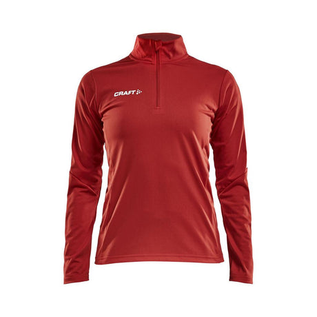 Progress Halfzip Ls Tee W - Red - Front