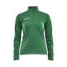 Progress Halfzip Ls Tee W - Green - Front