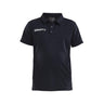 Progress Polo Pique Jr - Black/White - Front