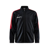 Progress Jacket Jr - Black/Bright Red - Front