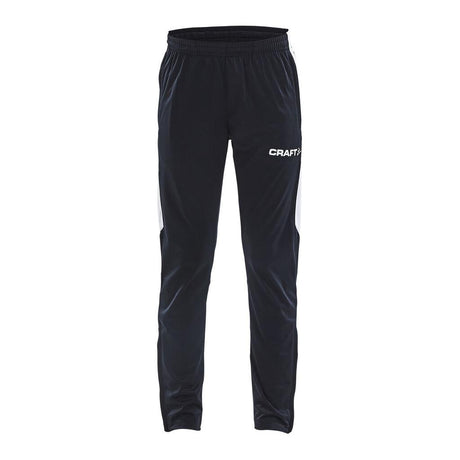 Progress Pant Jr - Black/White - Front