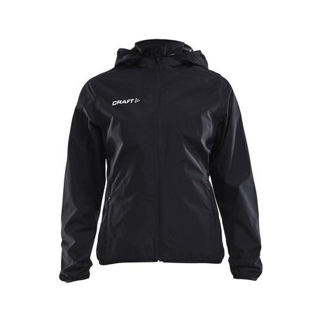 Jacket Rain W - Black - Front