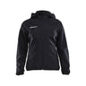 Jacket Rain W - Black - Front