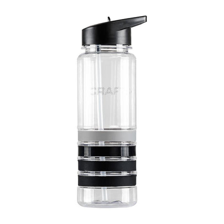 Transparent Waterbottle - Black - Front