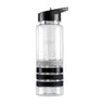 Transparent Waterbottle - Black - Front