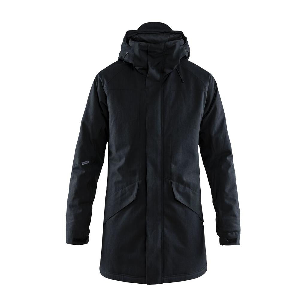 Mountain Padded Parkas M - Black Melange/Black - Front