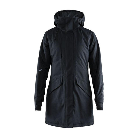 Mountain Padded Parkas W - Black Melange/Black - Front