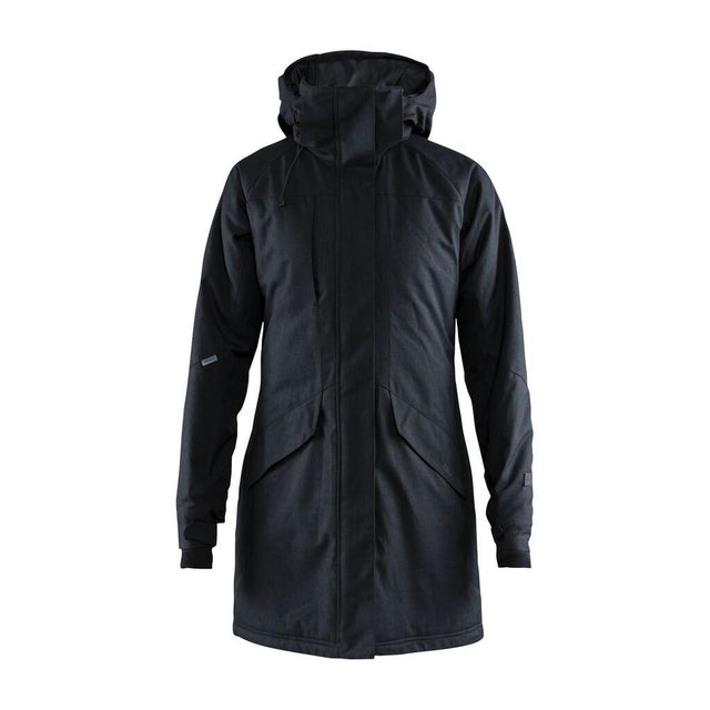 Mountain Padded Parkas W - Black Melange/Black - Front