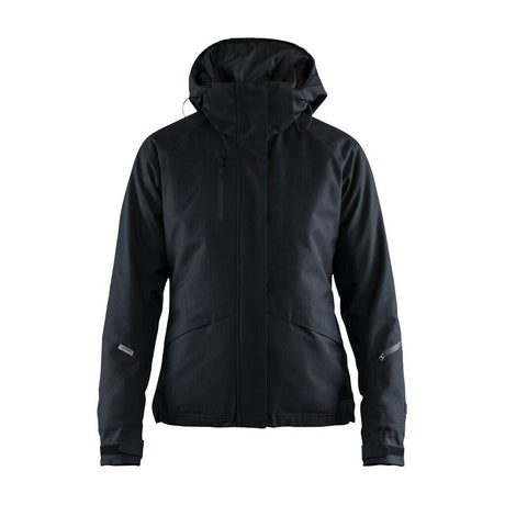 Mountain Padded Jkt W - Black Melange/Black - Front