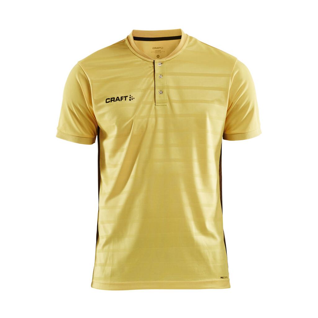 Pro Control Button Jersey M - Yellow/Black - Front