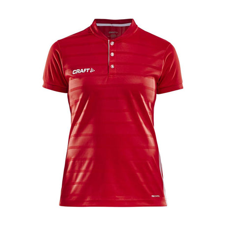 Pro Control Button Jersey W - Red/White - Front
