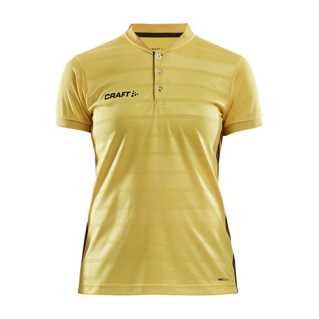 Pro Control Button Jersey W - Yellow/Black - Front