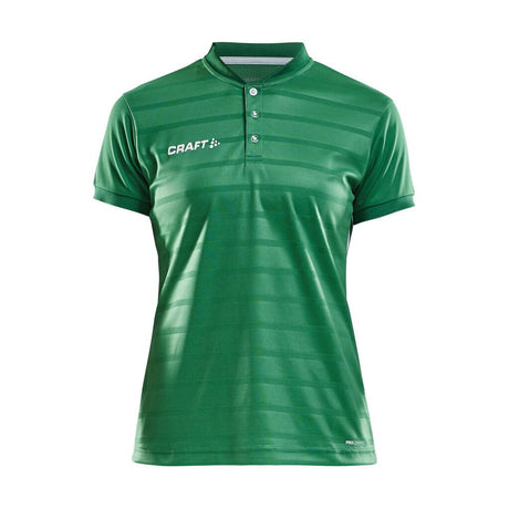 Pro Control Button Jersey W - Green/White - Front