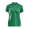 Pro Control Button Jersey W - Green/White - Front