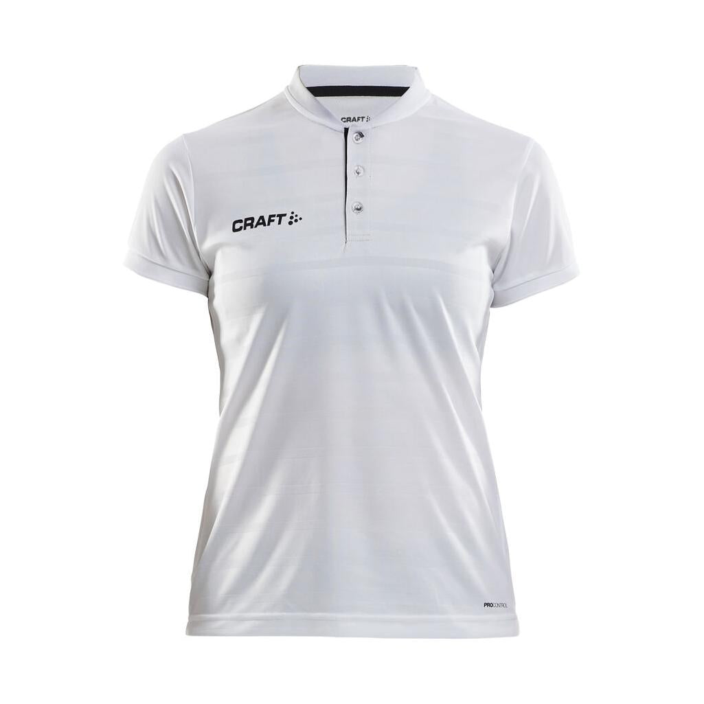 Pro Control Button Jersey W - White/Black - Front