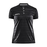 Pro Control Button Jersey W - Black/White - Front