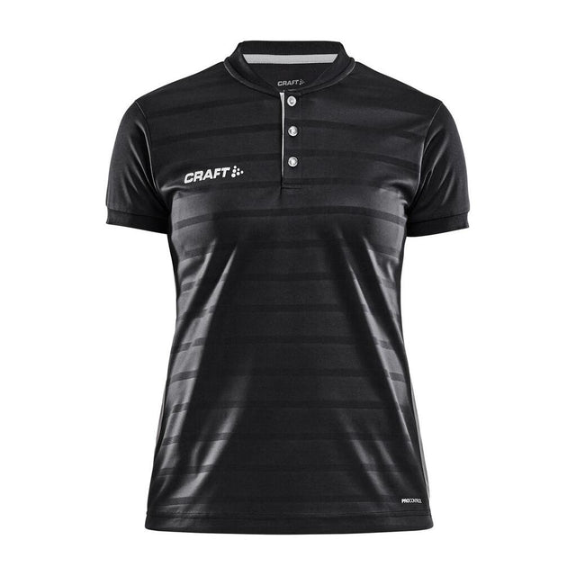 Pro Control Button Jersey W - Black/White - Front
