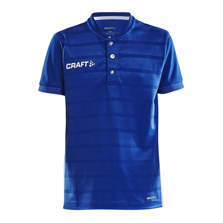 Pro Control Button Jersey Jr - Club Cobolt/White - Front