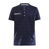 Pro Control Button Jersey Jr - Navy/White - Front