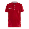 Pro Control Button Jersey Jr - Red/White - Front