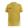 Pro Control Button Jersey Jr - Yellow/Black - Front