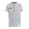 Pro Control Button Jersey Jr - White/Black - Front