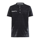 Pro Control Button Jersey Jr - Black/White - Front