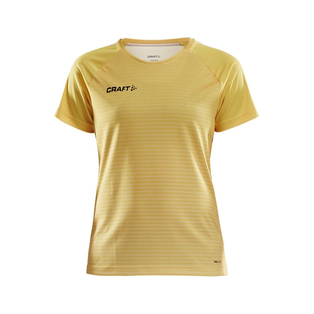 Pro Control Stripe Jersey W - Yellow - Closeup 6