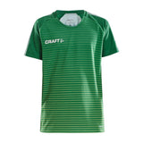Pro Control Stripe Jersey Jr - Green/Craft Green - Closeup 6